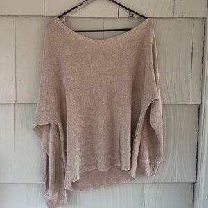 Guess Gold Oversized Boatneck Women's Sweater